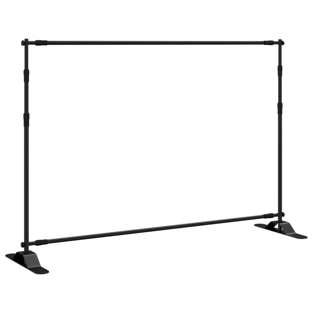 vidaXL Backdrop Stands 2 pcs Black 305x243 cm Steel