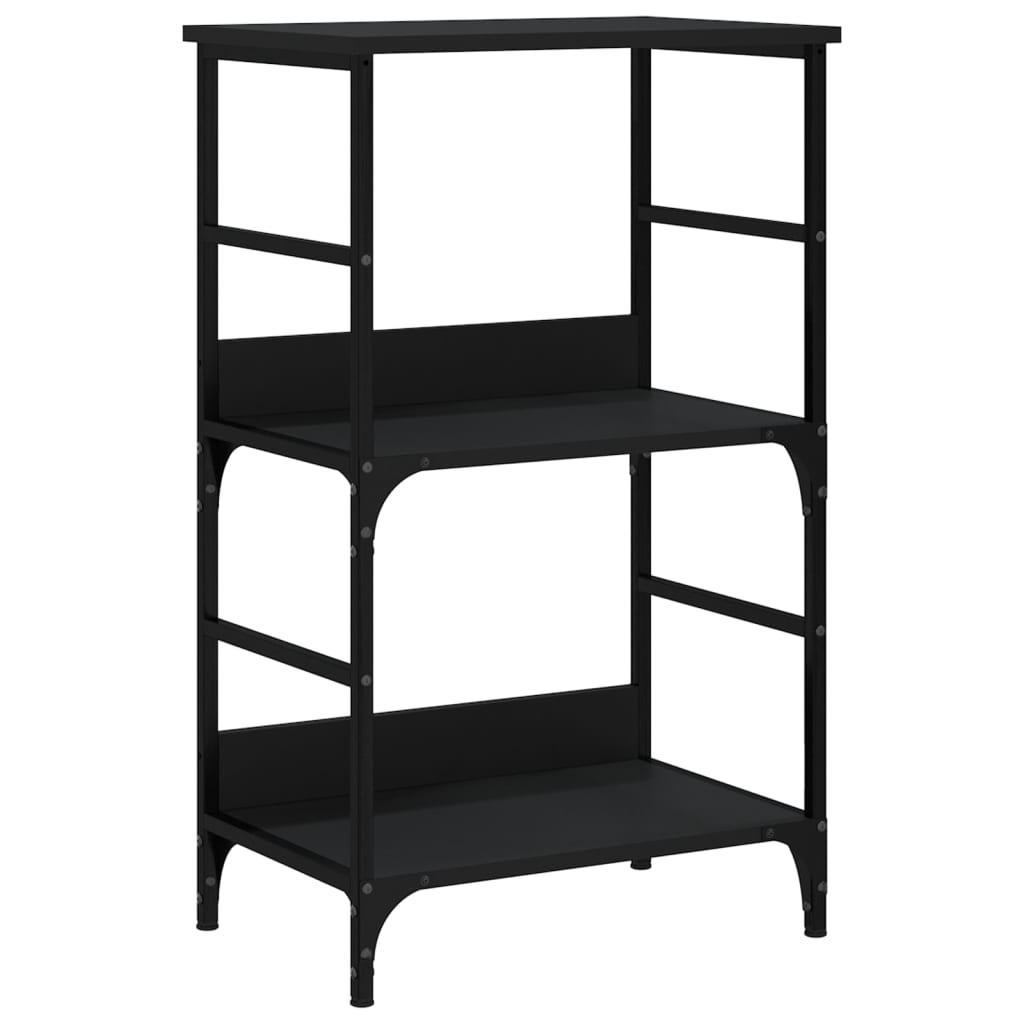 vidaXL Bookshelf Black 50x33x82 cm Engineered Wood