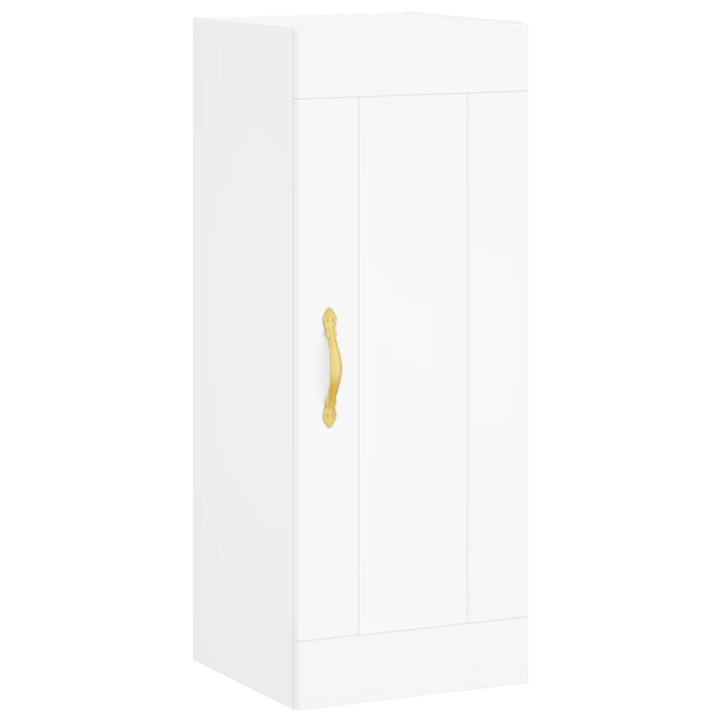 vidaXL Wall Mounted Cabinet White 34.5x34x90 cm Engineered Wood