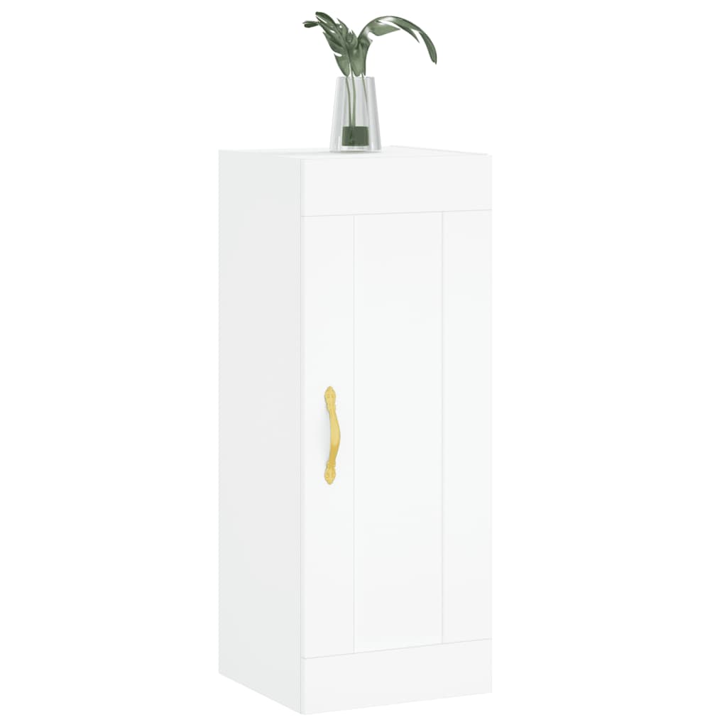 vidaXL Wall Mounted Cabinet White 34.5x34x90 cm Engineered Wood