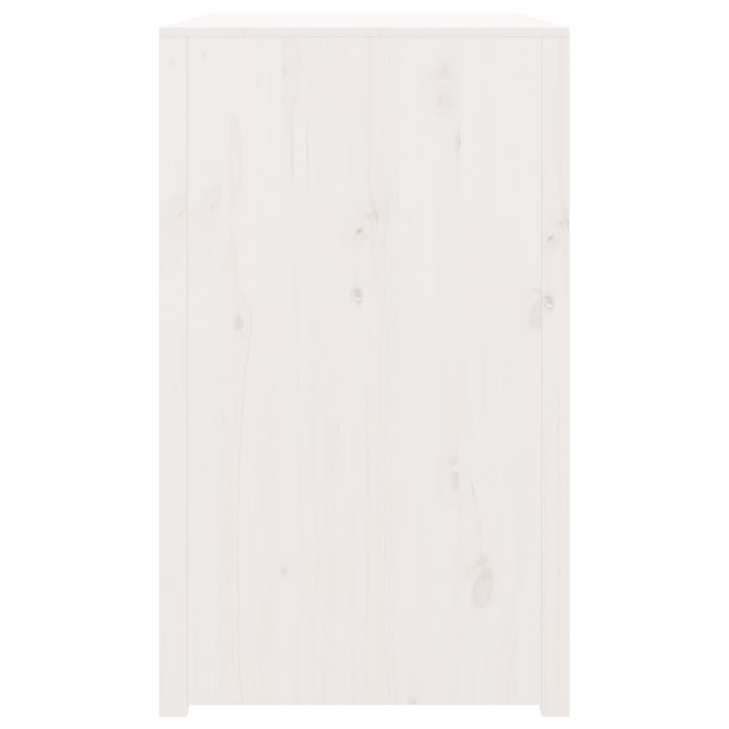 vidaXL Outdoor Kitchen Cabinet White 106x55x92 cm Solid Wood Pine