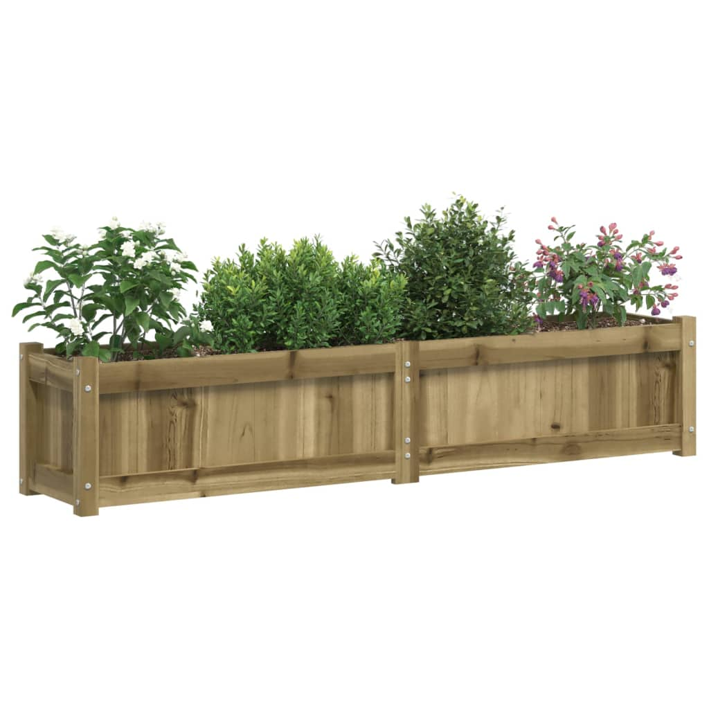 vidaXL Garden Planter 150x31x31 cm Impregnated Wood Pine