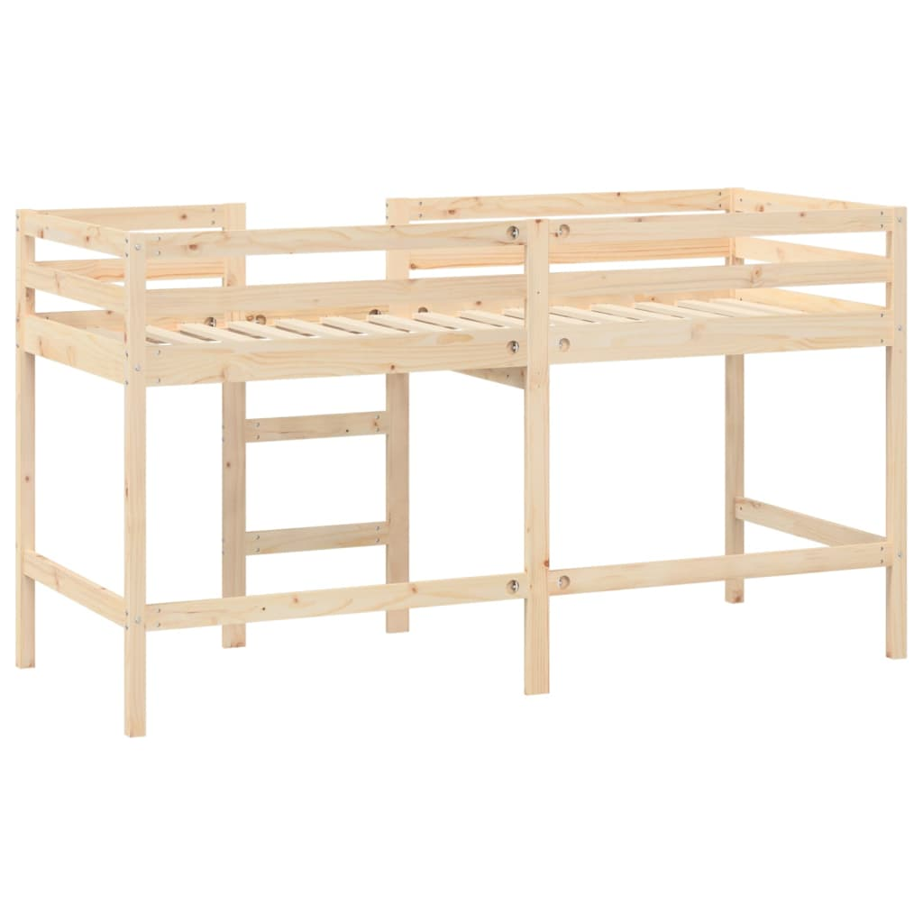 vidaXL Kids' Loft Bed with Ladder 90x190 cm Solid Wood Pine