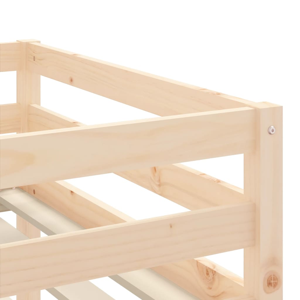 vidaXL Kids' Loft Bed with Ladder 90x190 cm Solid Wood Pine