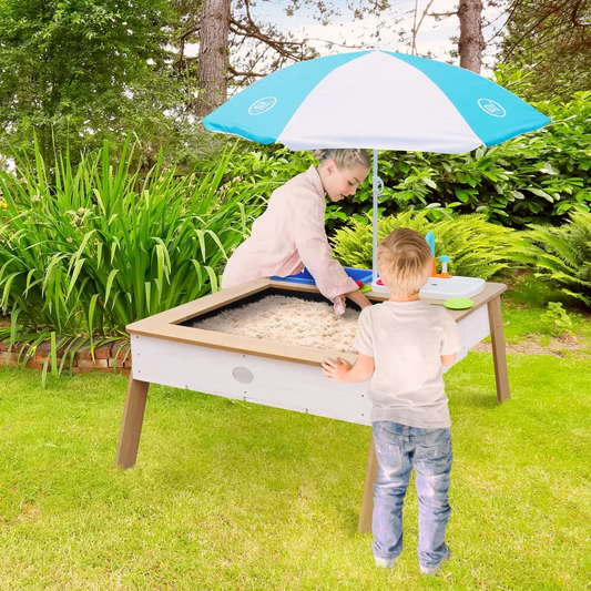 AXI Sand and Water Table Linda with Play Kitchen Brown and White