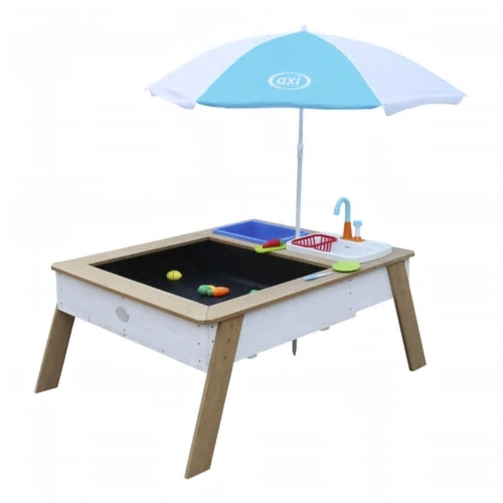 AXI Sand and Water Table Linda with Play Kitchen Brown and White