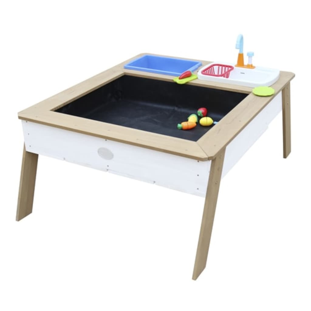 AXI Sand and Water Table Linda with Play Kitchen Brown and White