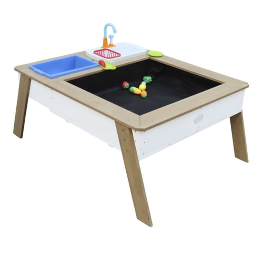 AXI Sand and Water Table Linda with Play Kitchen Brown and White