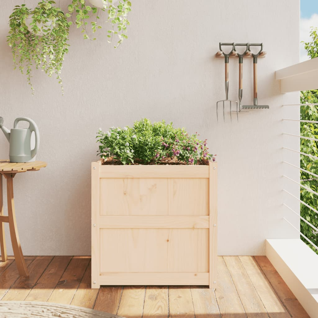 vidaXL Garden Planter 60x60x60 cm Solid Wood Pine