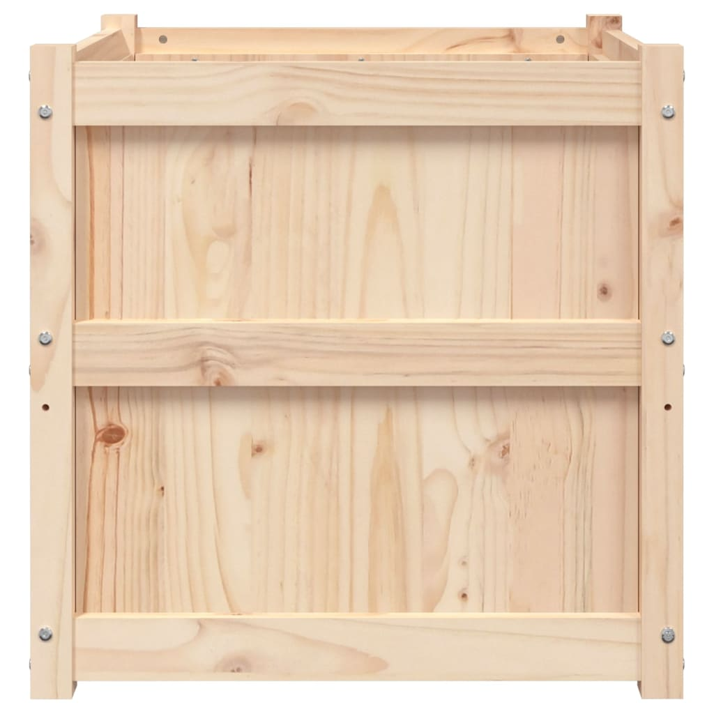 vidaXL Garden Planter 60x60x60 cm Solid Wood Pine