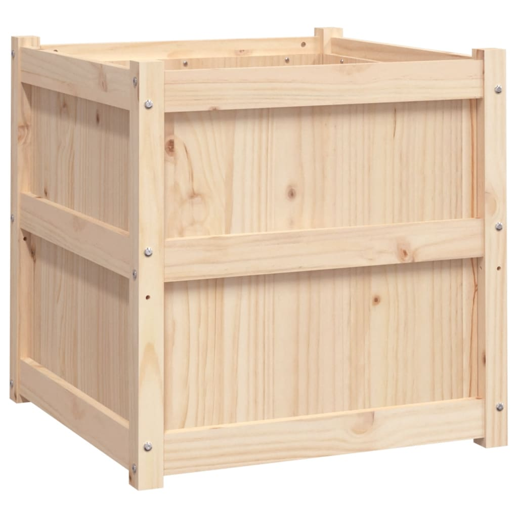 vidaXL Garden Planter 60x60x60 cm Solid Wood Pine