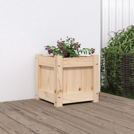 vidaXL Garden Planter 31x31x31 cm Solid Wood Pine