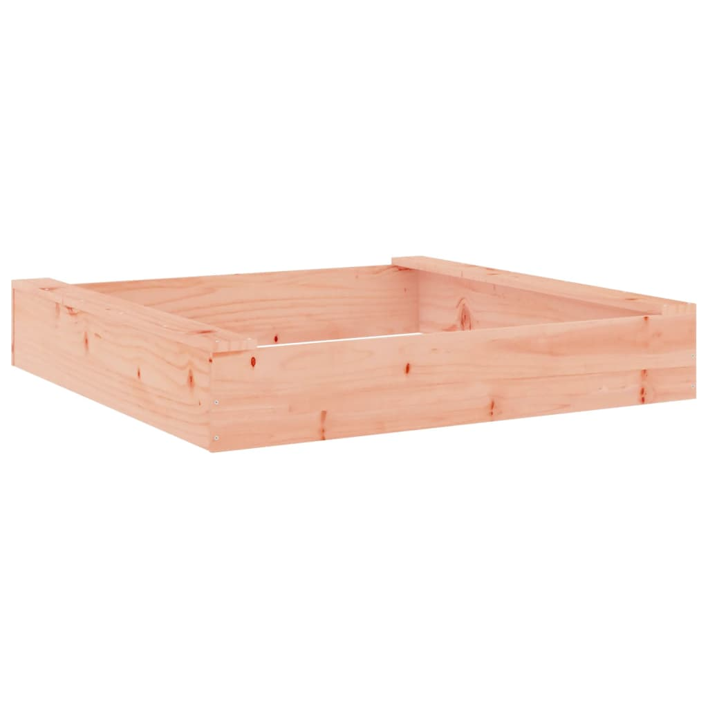 vidaXL Sandbox with Seats Square Solid Wood Douglas