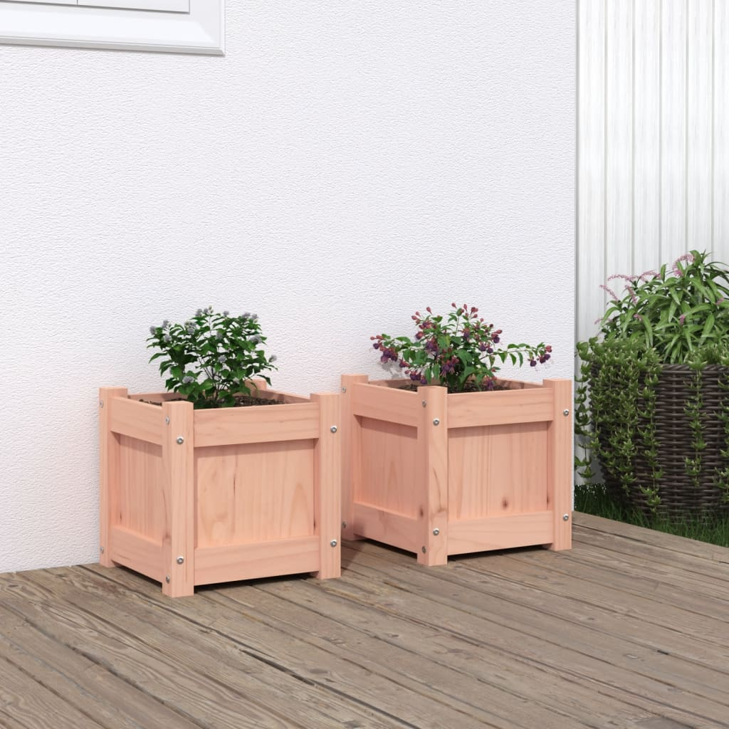 vidaXL Garden Planters 2 pcs Solid Wood Douglas