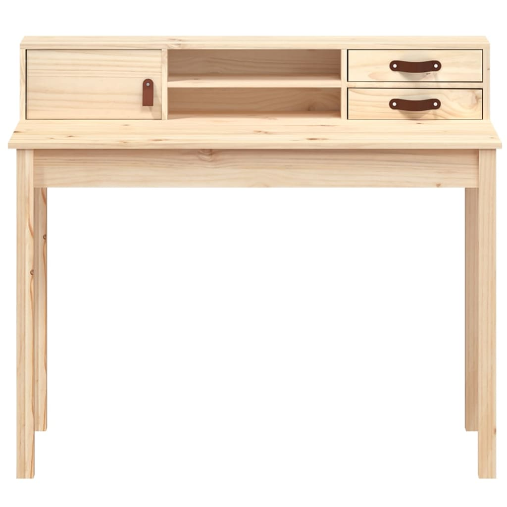 vidaXL Desk 110x50x93 cm Solid Wood Pine