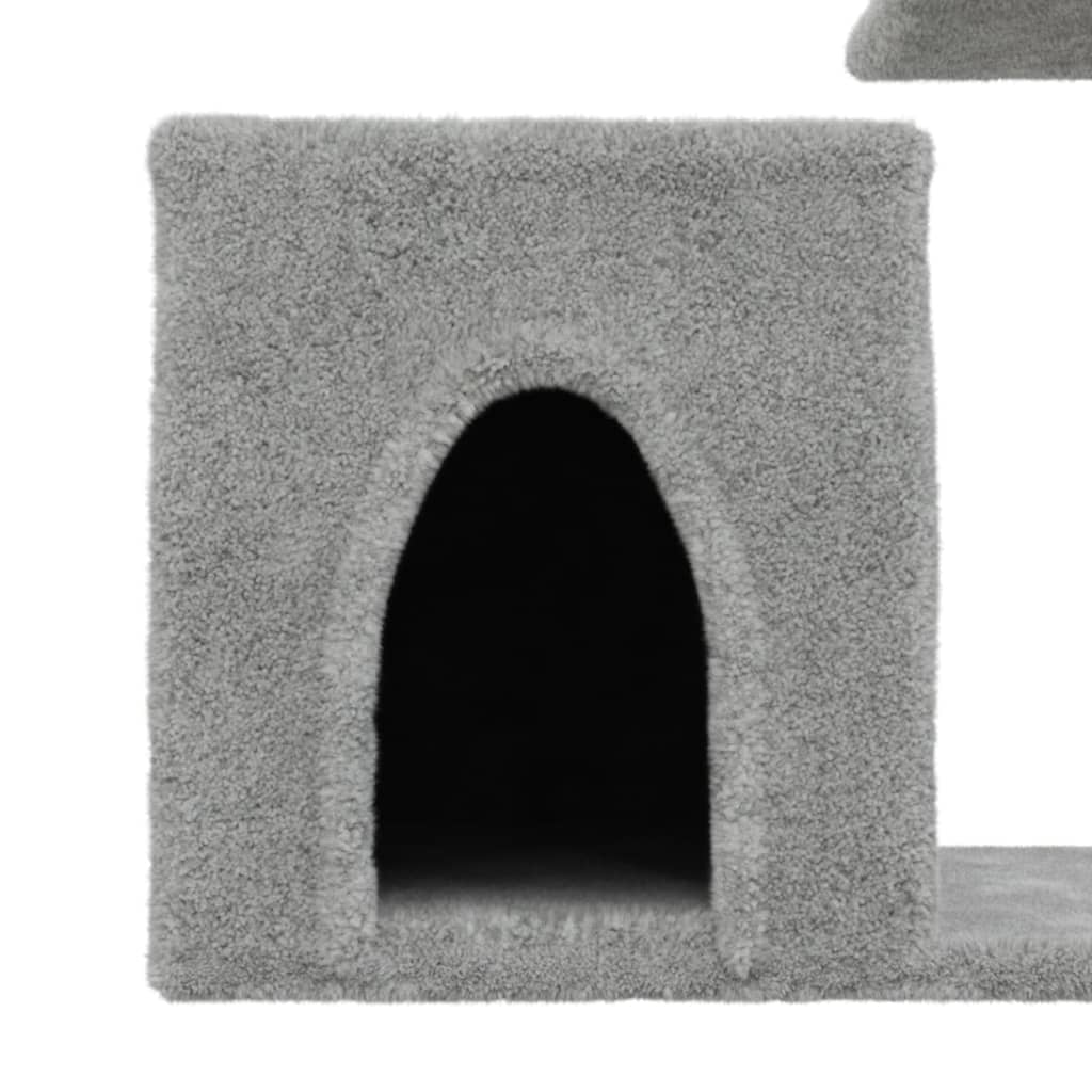 vidaXL Cat Tree with Sisal Scratching Posts Light Grey 50.5 cm