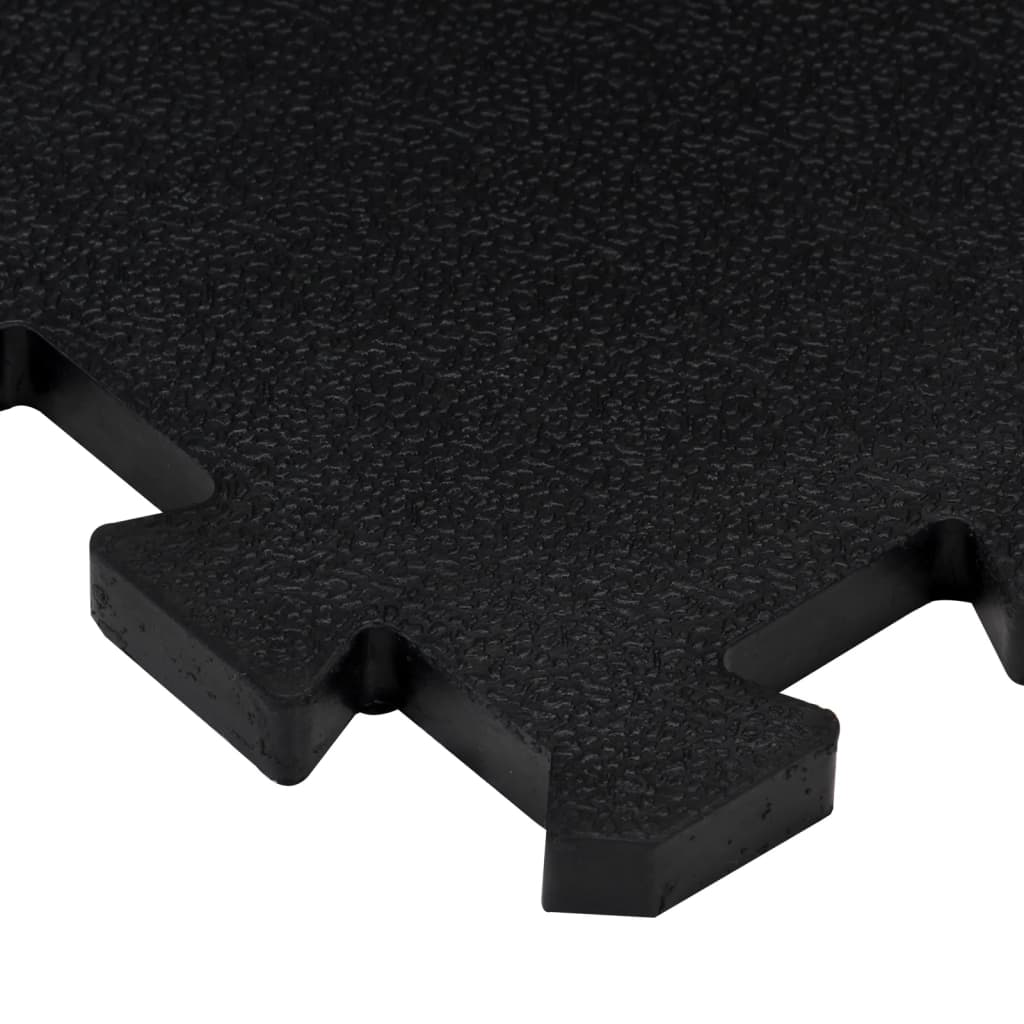 vidaXL Rubber Floor Tiles 4 pcs Black 16 mm 30x30 cm