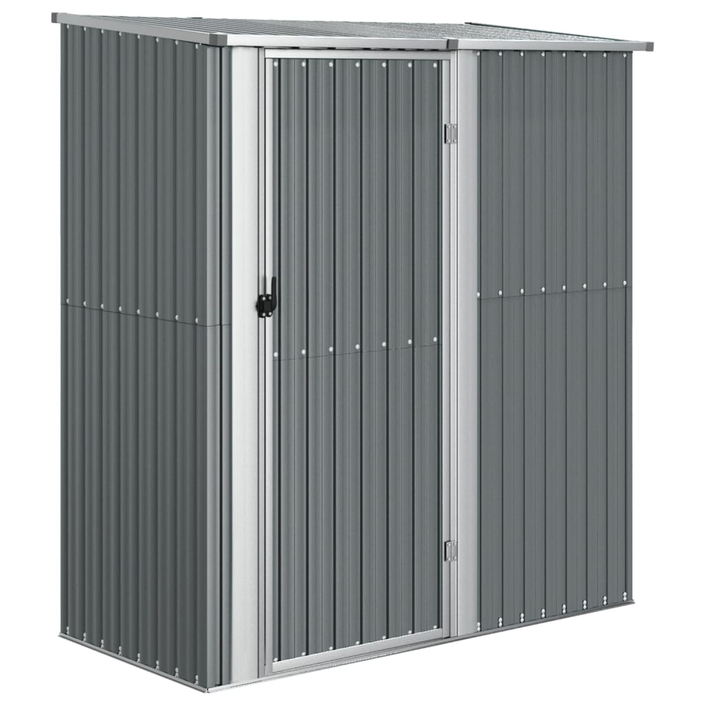 vidaXL Garden Shed Grey 180.5x97x209.5 cm Galvanised Steel