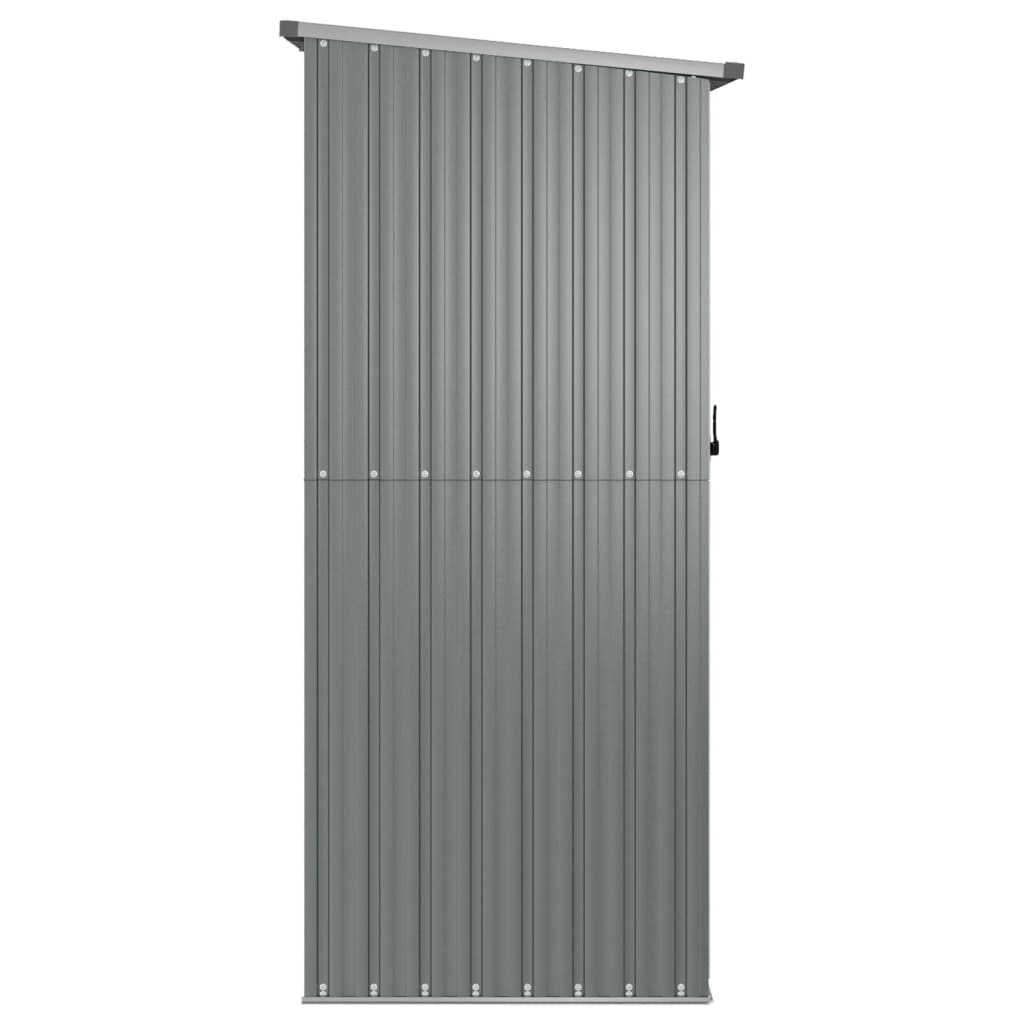 vidaXL Garden Shed Grey 180.5x97x209.5 cm Galvanised Steel