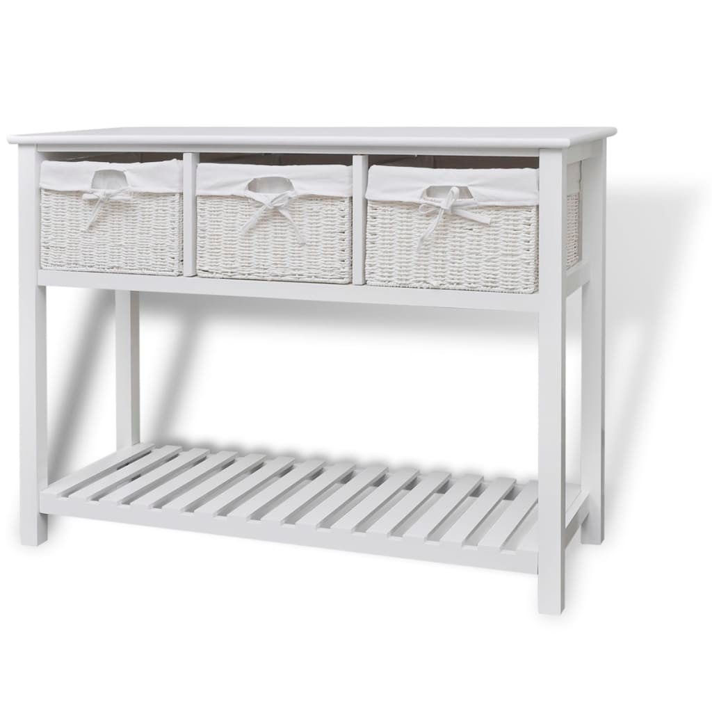 vidaXL Storage Sideboard White