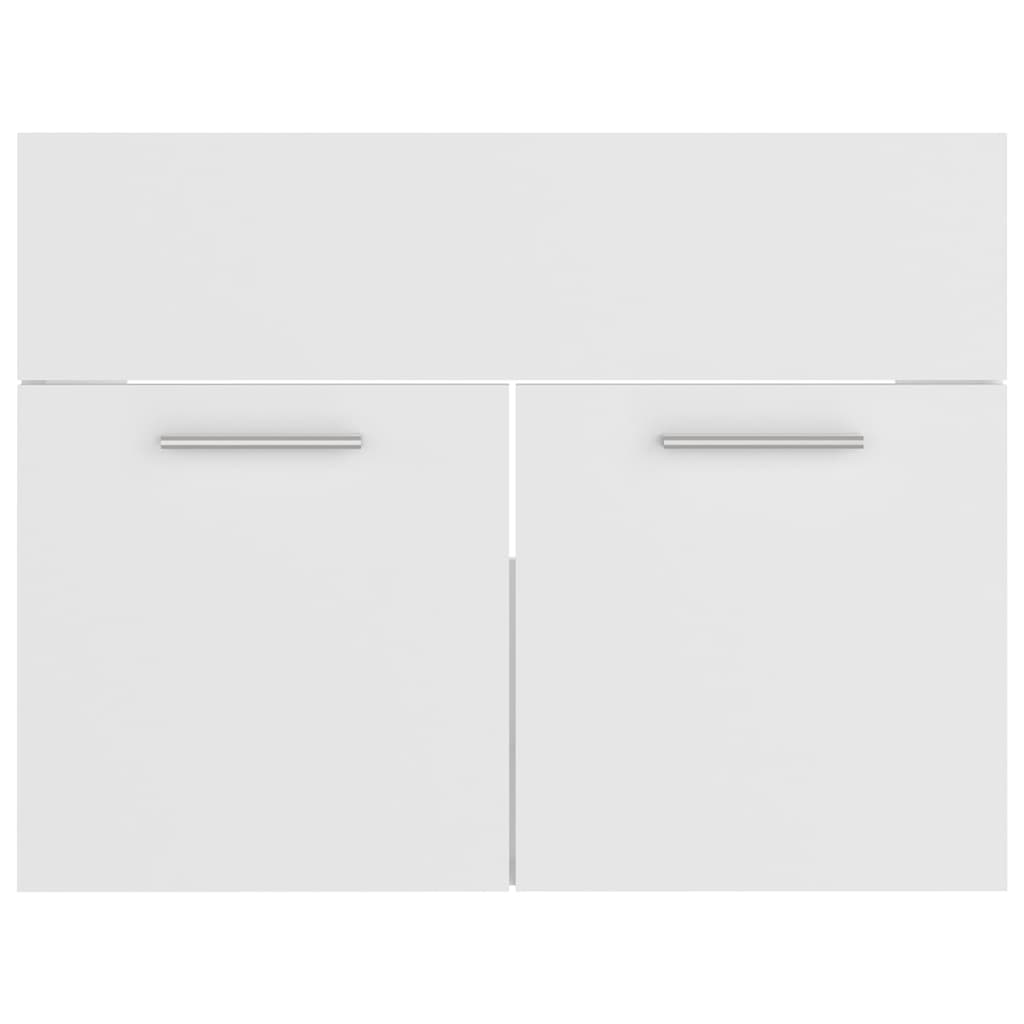 vidaXL Bathroom Furniture Set White Engineered Wood