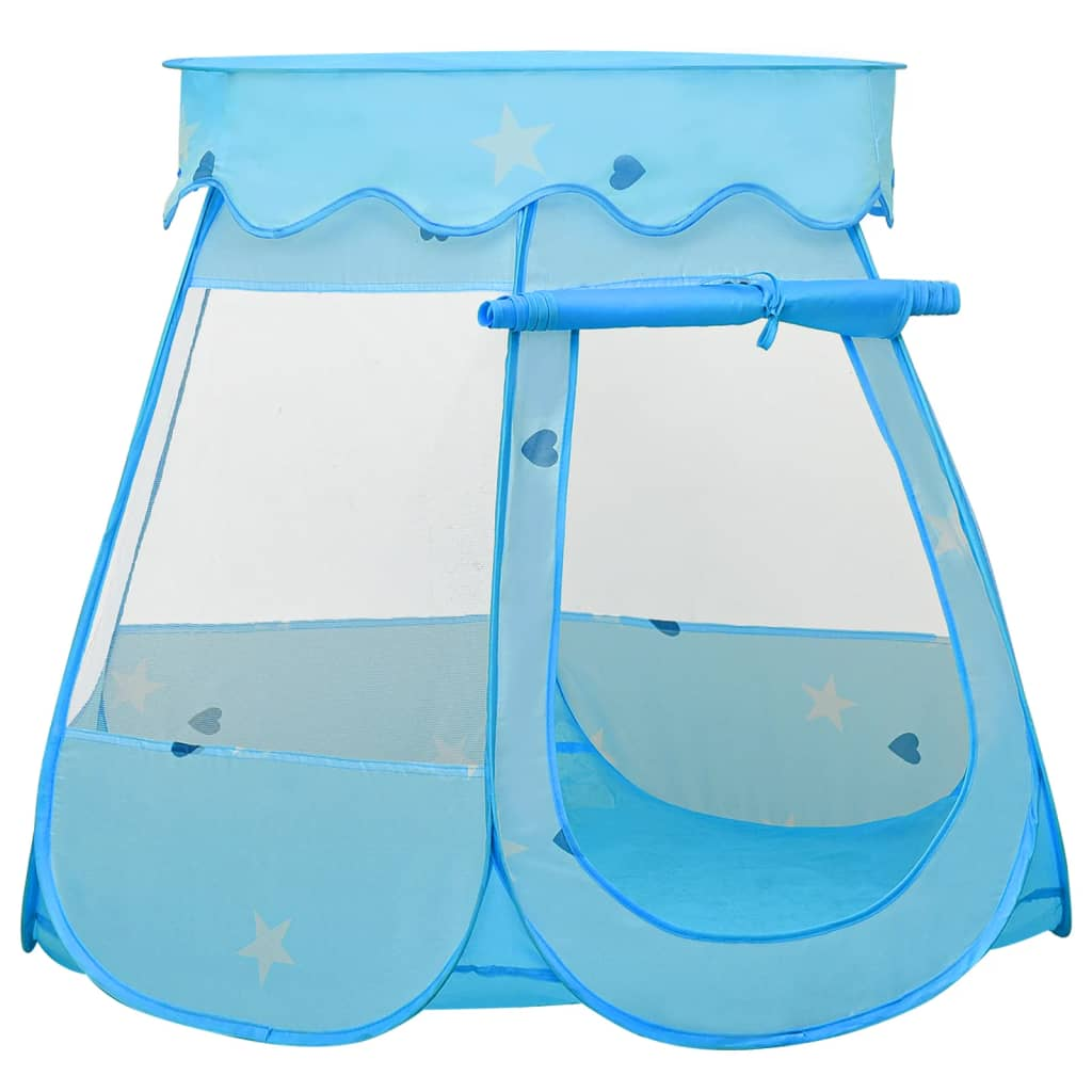 vidaXL Children Play Tent with 250 Balls Blue 102x102x82 cm