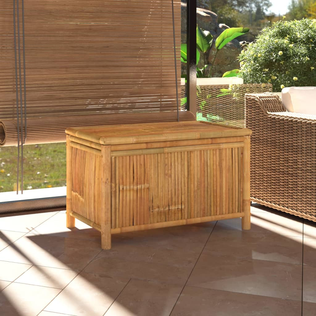 vidaXL Garden Storage Box 90x52x55cm Bamboo