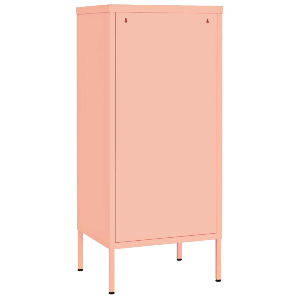 vidaXL Storage Cabinet Pink 42.5x35x101.5 cm Steel