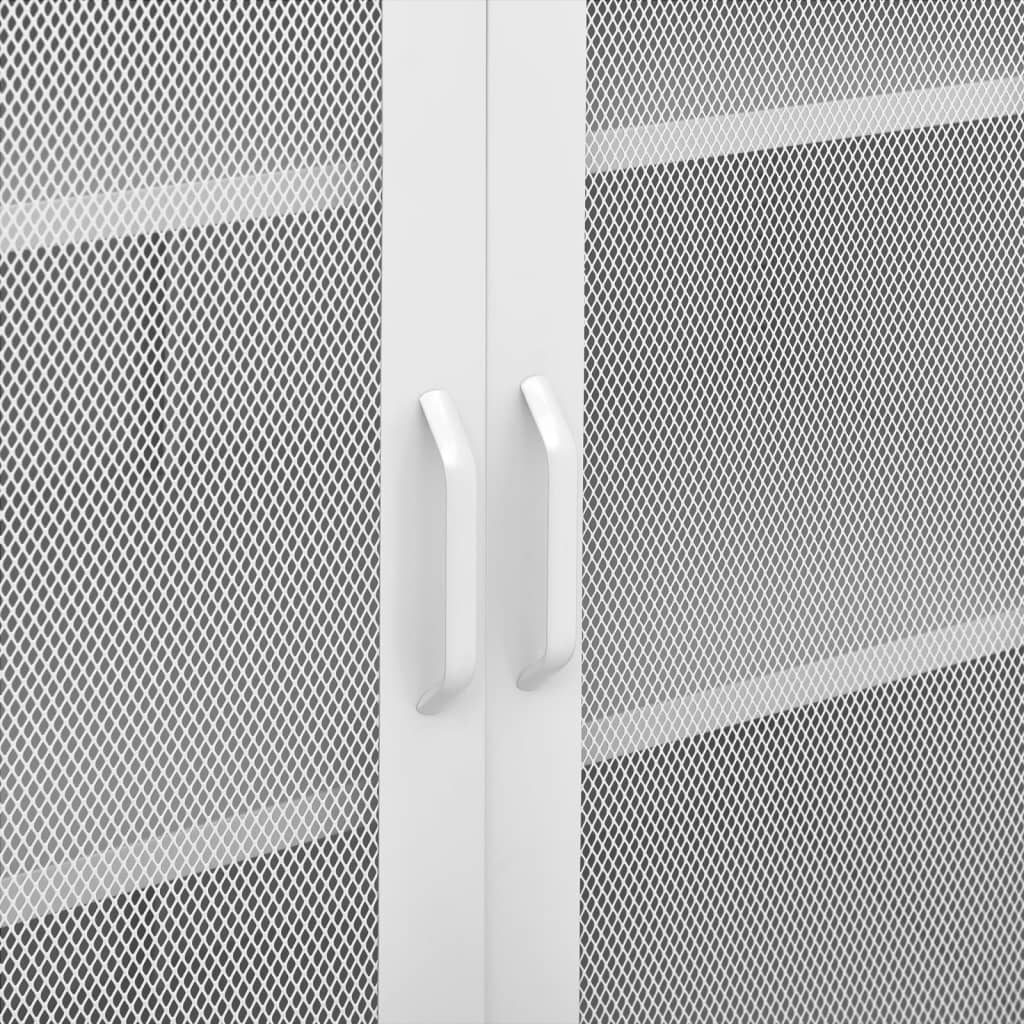 vidaXL Storage Cabinet White 80x35x101.5 cm Steel