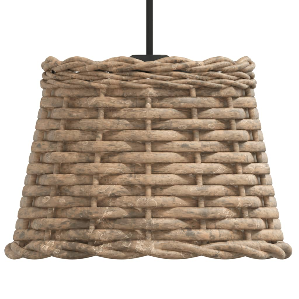 vidaXL Ceiling Lamp Shade Brown Ø20x15 cm Wicker