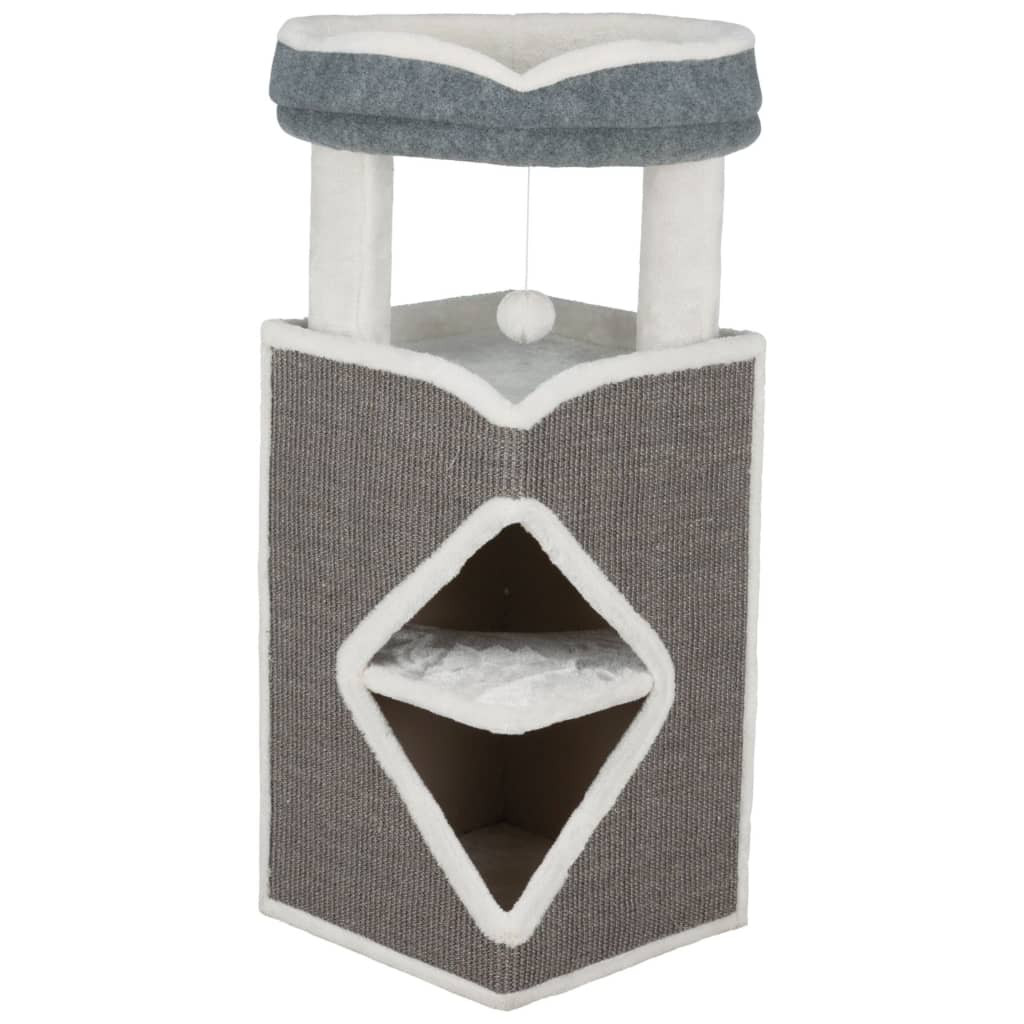 TRIXIE Cat Tower Arma Grey Blue and White