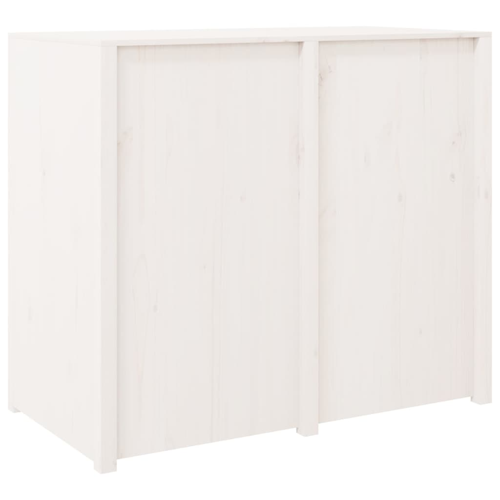 vidaXL Outdoor Kitchen Cabinet White 106x55x92 cm Solid Wood Pine