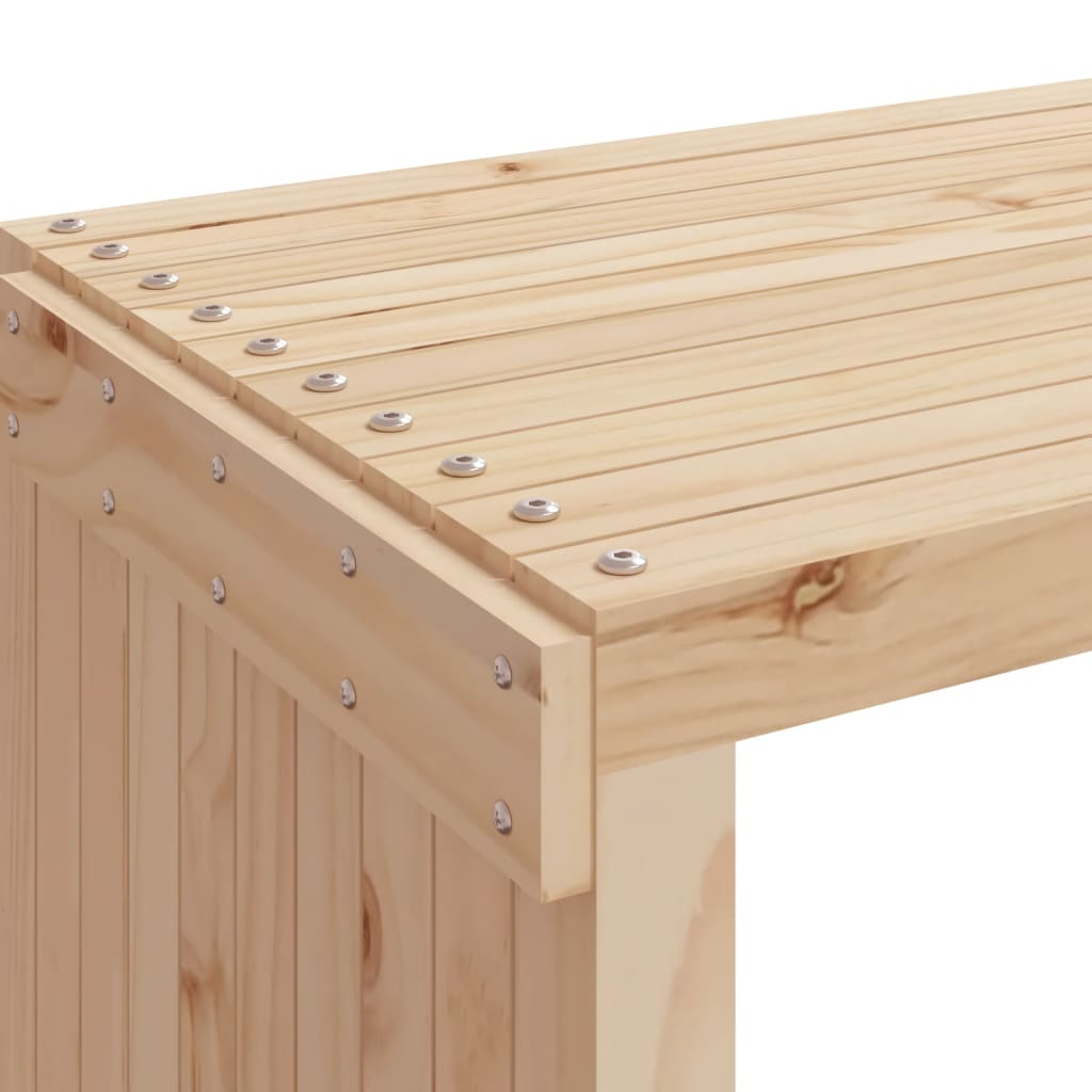 vidaXL Garden Bench Extendable 212.5x40.5x45 cm Solid Wood Pine