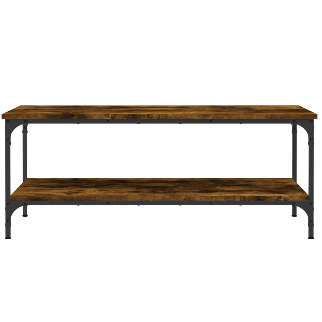 vidaXL Coffee Table Smoked Oak 100x55x40 cm Engineered Wood