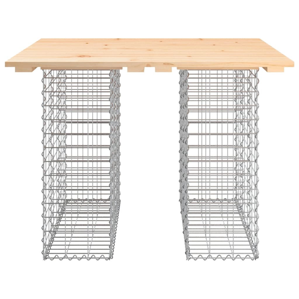 vidaXL Garden Bench Gabion Design 100x102x72 cm Solid Wood Pine