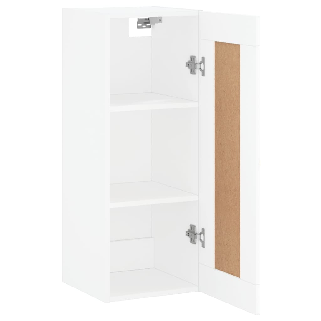 vidaXL Wall Mounted Cabinet White 34.5x34x90 cm Engineered Wood