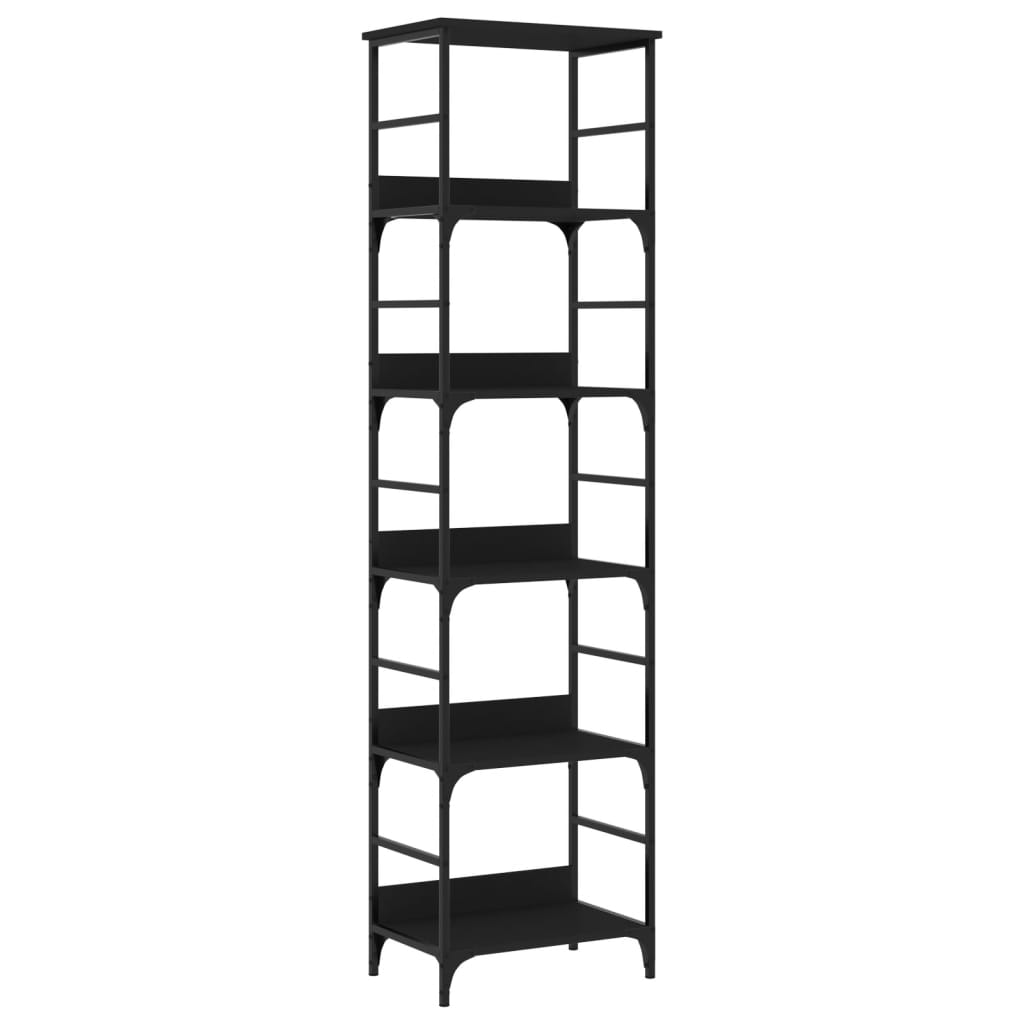 vidaXL Bookshelf Black 50x33x188.5 cm Engineered Wood