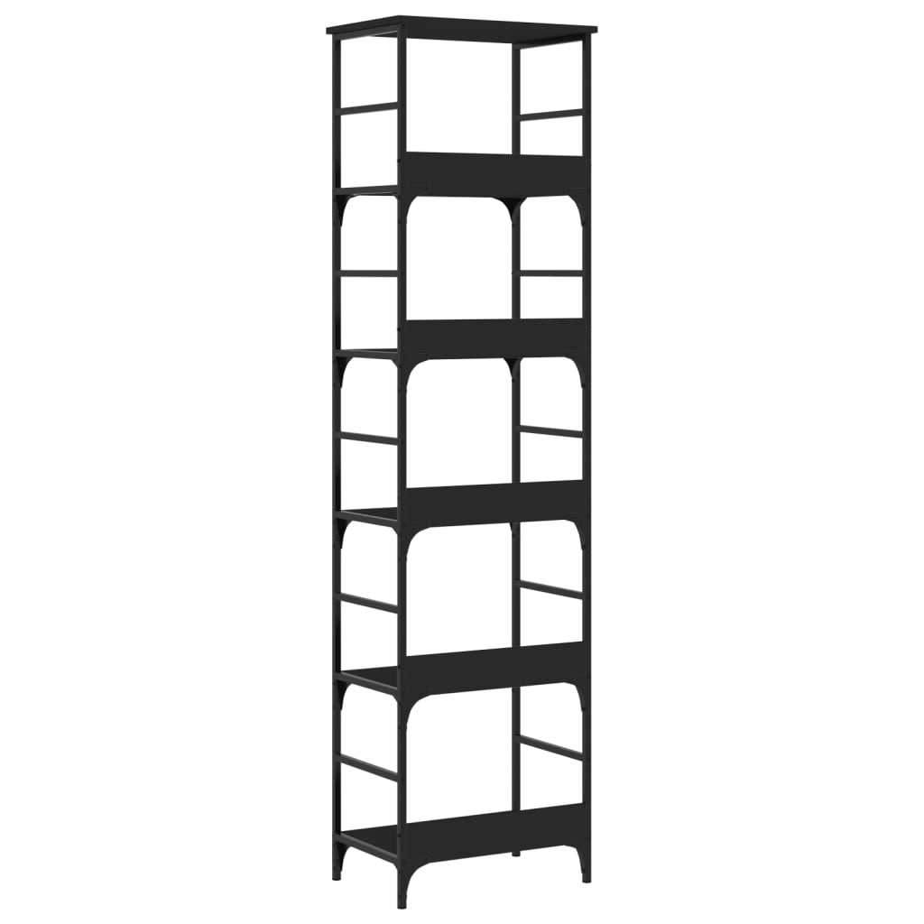 vidaXL Bookshelf Black 50x33x188.5 cm Engineered Wood