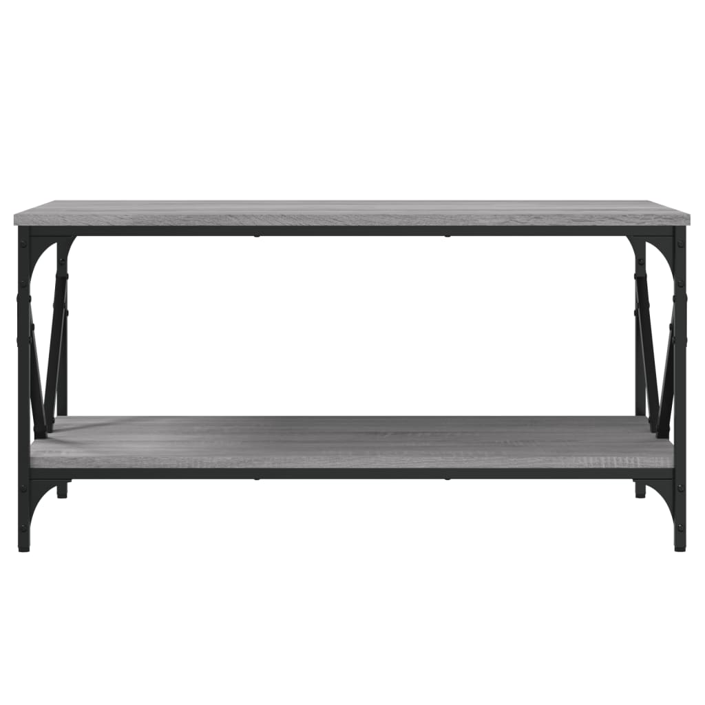 vidaXL Coffee Table Grey Sonoma 90x50x45 cm Engineered Wood