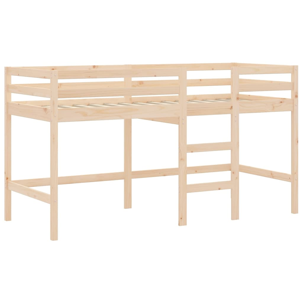 vidaXL Kids' Loft Bed with Ladder 90x190 cm Solid Wood Pine