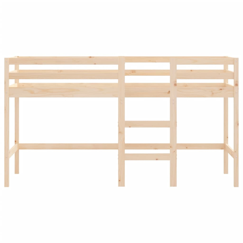 vidaXL Kids' Loft Bed with Ladder 90x190 cm Solid Wood Pine