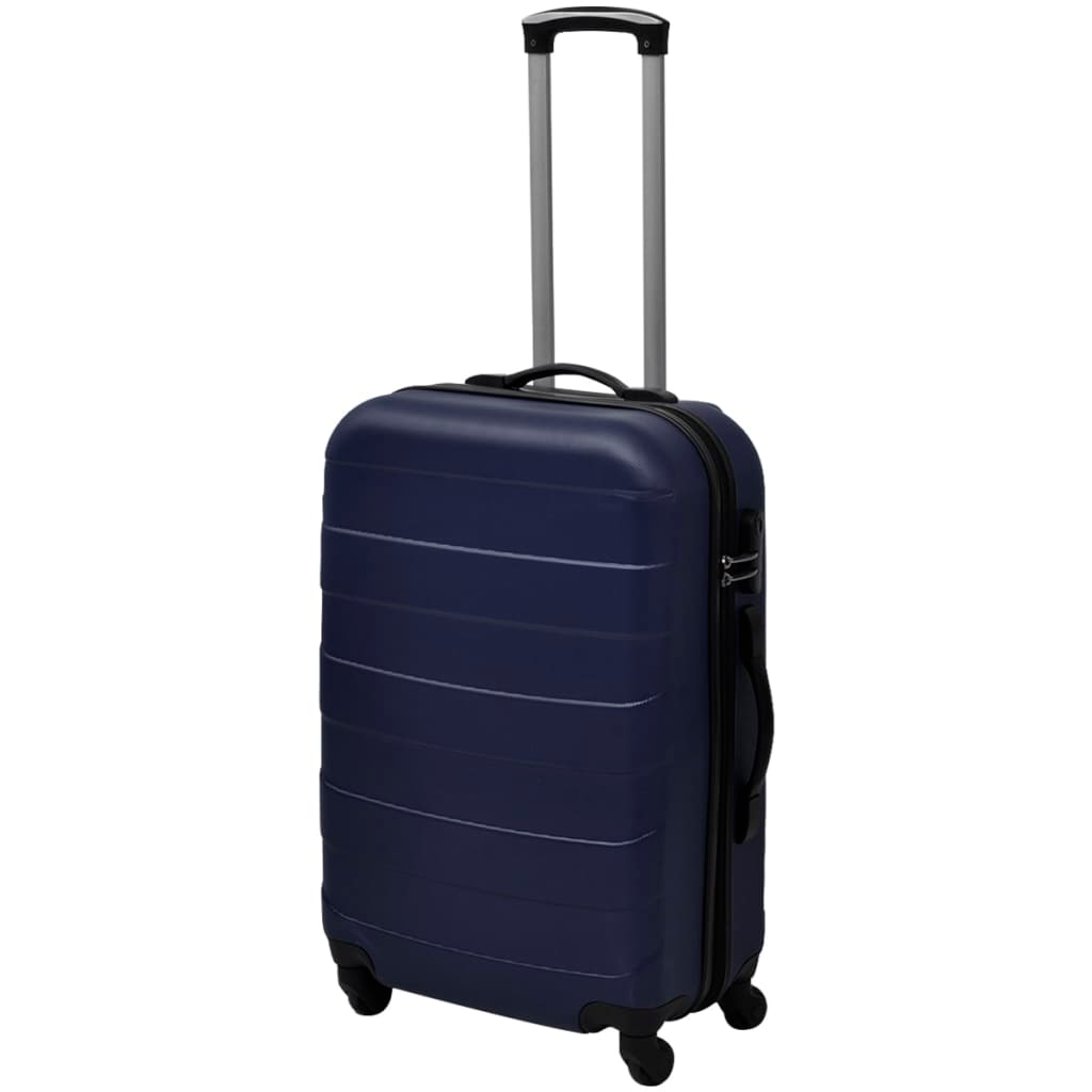 Piece Hardcase Trolley Set Blue 45