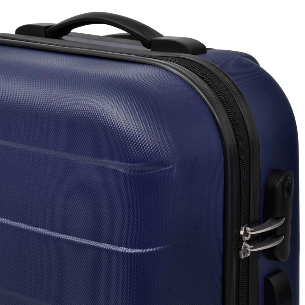 Piece Hardcase Trolley Set Blue 45