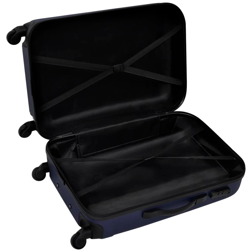 Piece Hardcase Trolley Set Blue 45