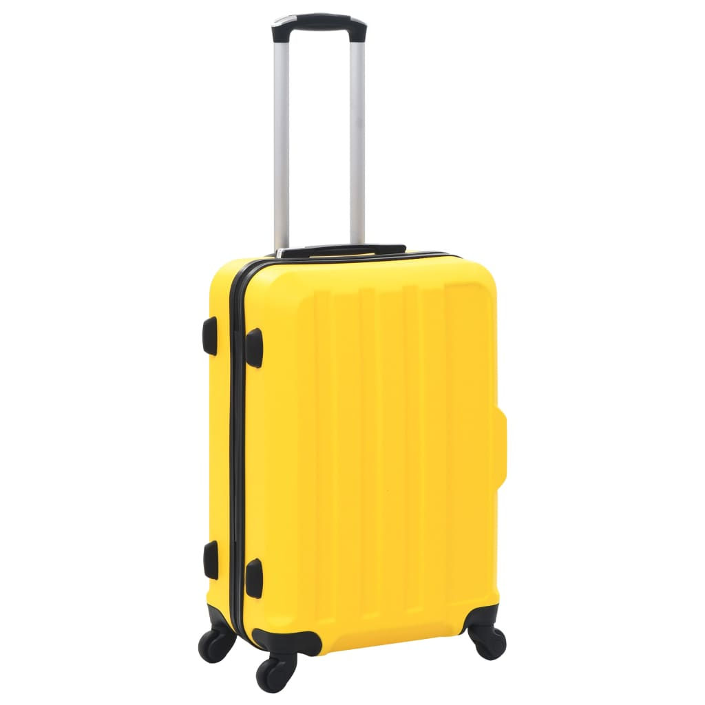 vidaXL Hardcase Trolley Set 3 pcs Yellow ABS