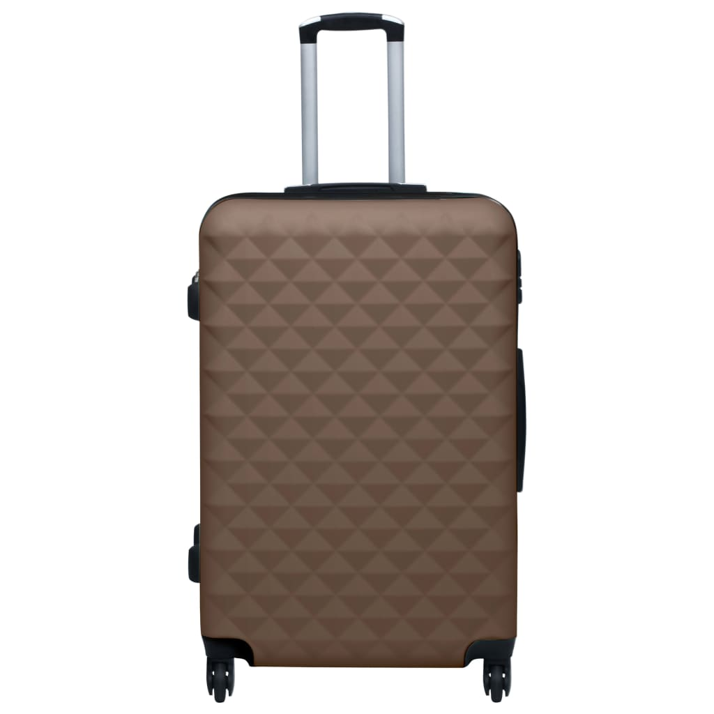 vidaXL Hardcase Trolley Set 2 pcs Brown ABS