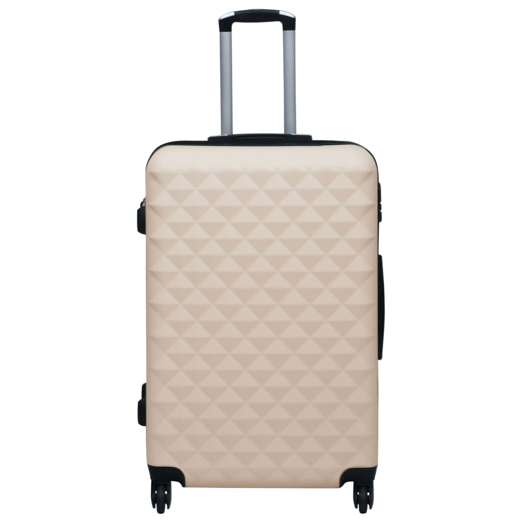 vidaXL Hardcase Trolley Set 2 pcs Gold ABS