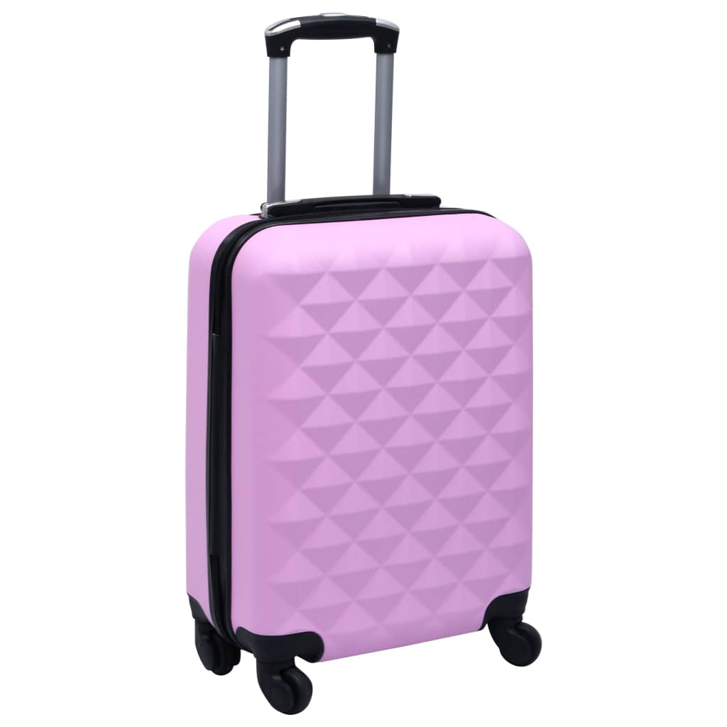 vidaXL Hardcase Trolley Set 2 pcs Pink ABS