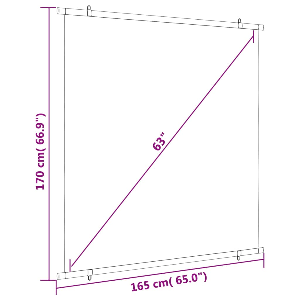 vidaXL Projection Screen 63" 1:1