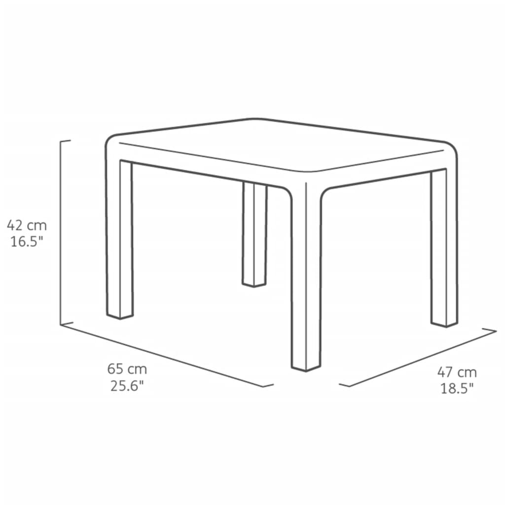 Keter Balcony Furniture Set Emily Graphite